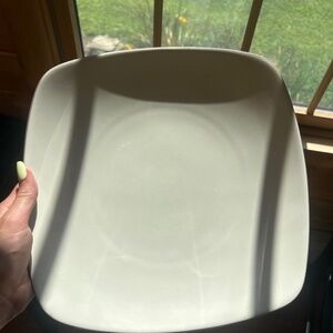 4 Large Grey Plates